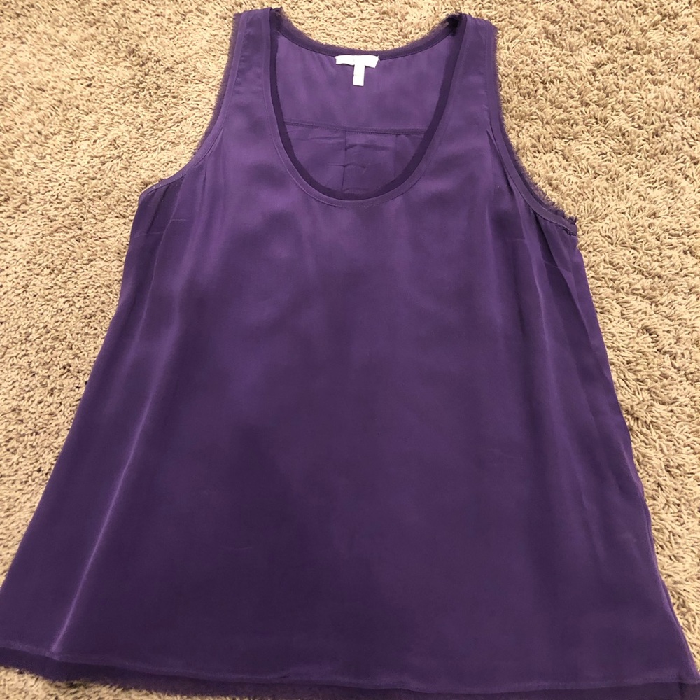 Joie purple silk tank